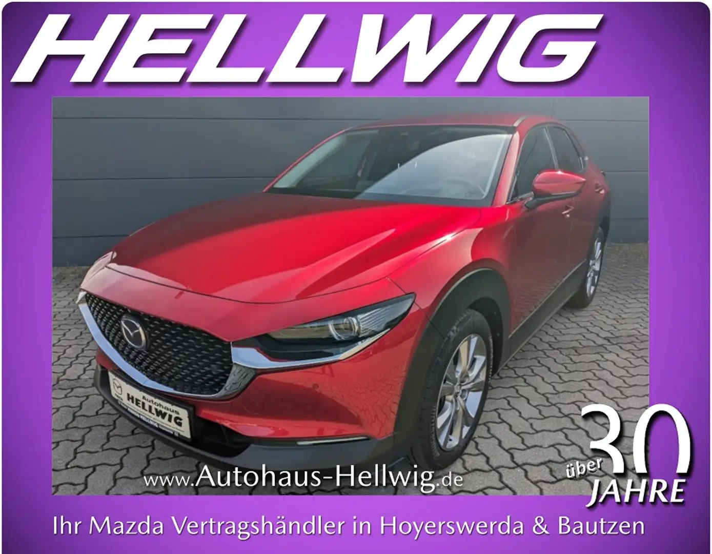Mazda CX-30 2.0l (150PS) Selektion Bose 360° Kamera Matrix-LED Rot - 1