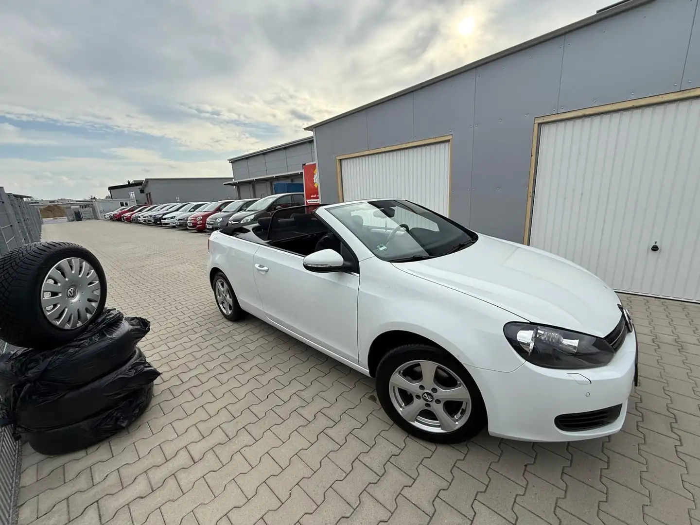 Volkswagen Golf VI Cabriolet*8Fach*MFL* Blanc - 2