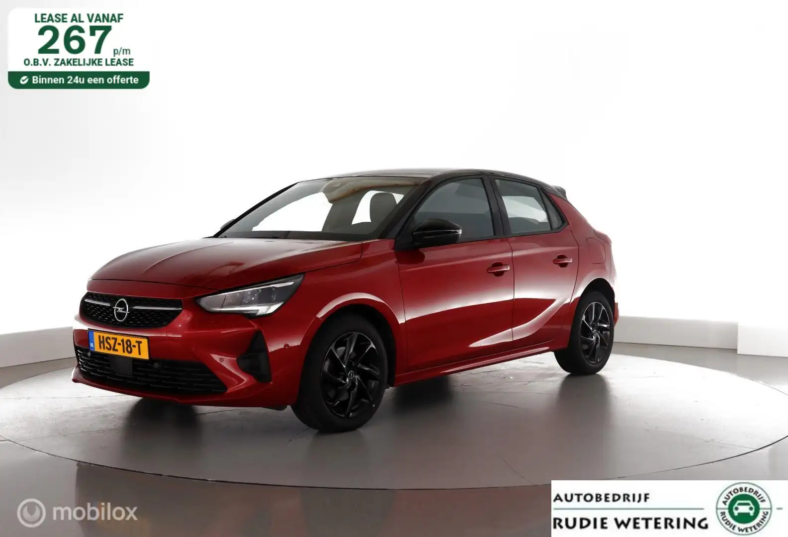 Opel Corsa 1.2 131PK Automaat GS Line leer|led|cam|dab|applec Rouge - 1