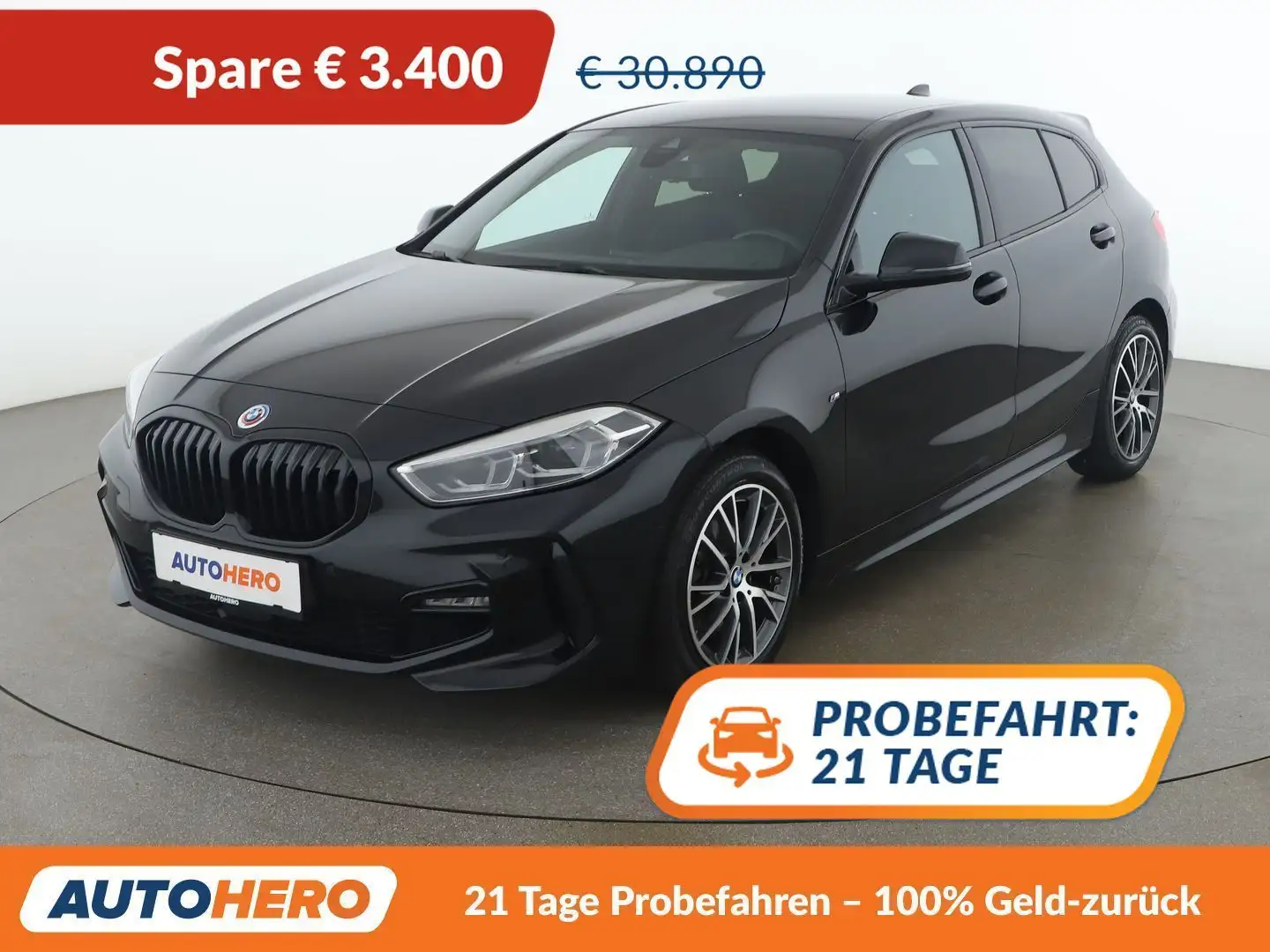 BMW 118 118d M Sport Schwarz - 1