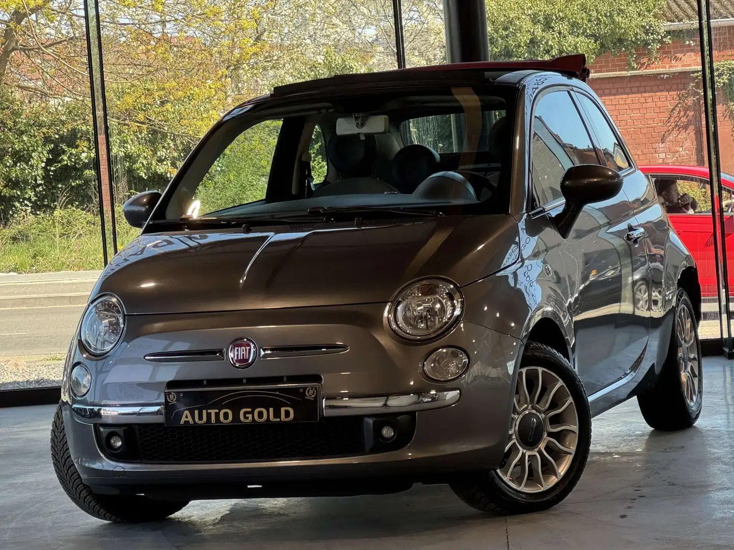 Fiat 500C 1.2i/CLIMA/CABRIOLET/ETAT NEUF/1PROP CARNET Grijs - 1