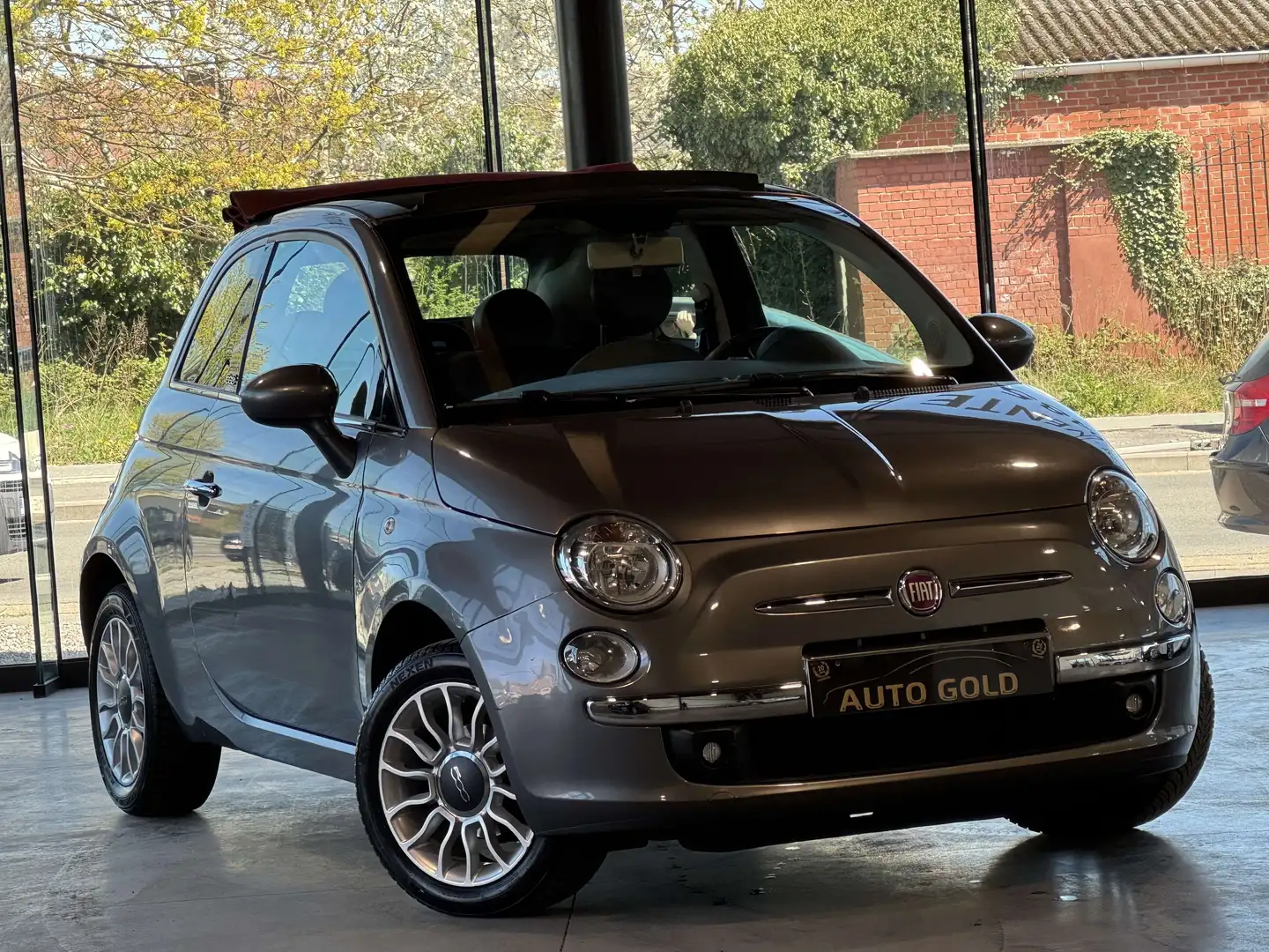 Fiat 500C 1.2i/CLIMA/CABRIOLET/ETAT NEUF/1PROP CARNET Grijs - 2