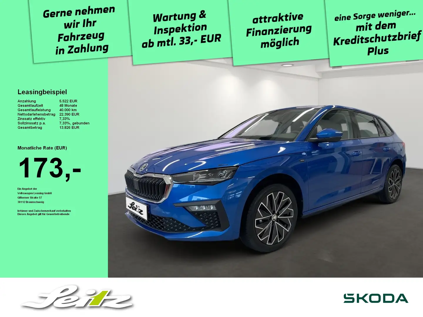 Skoda Scala 1.0 TSI Drive *APPCON*KAMERA*MATRIX* Blau - 1