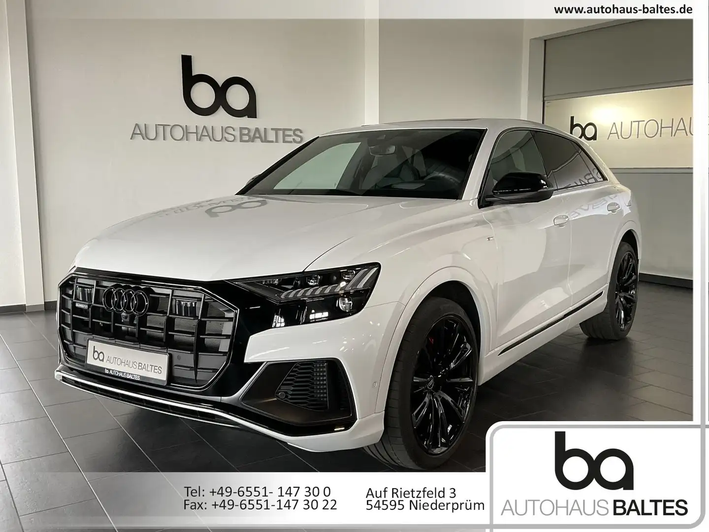 Audi Q8 Q8 60 TFSI e S-line 23"/Matrix/B&O/HuD/Pano/360* Weiß - 1