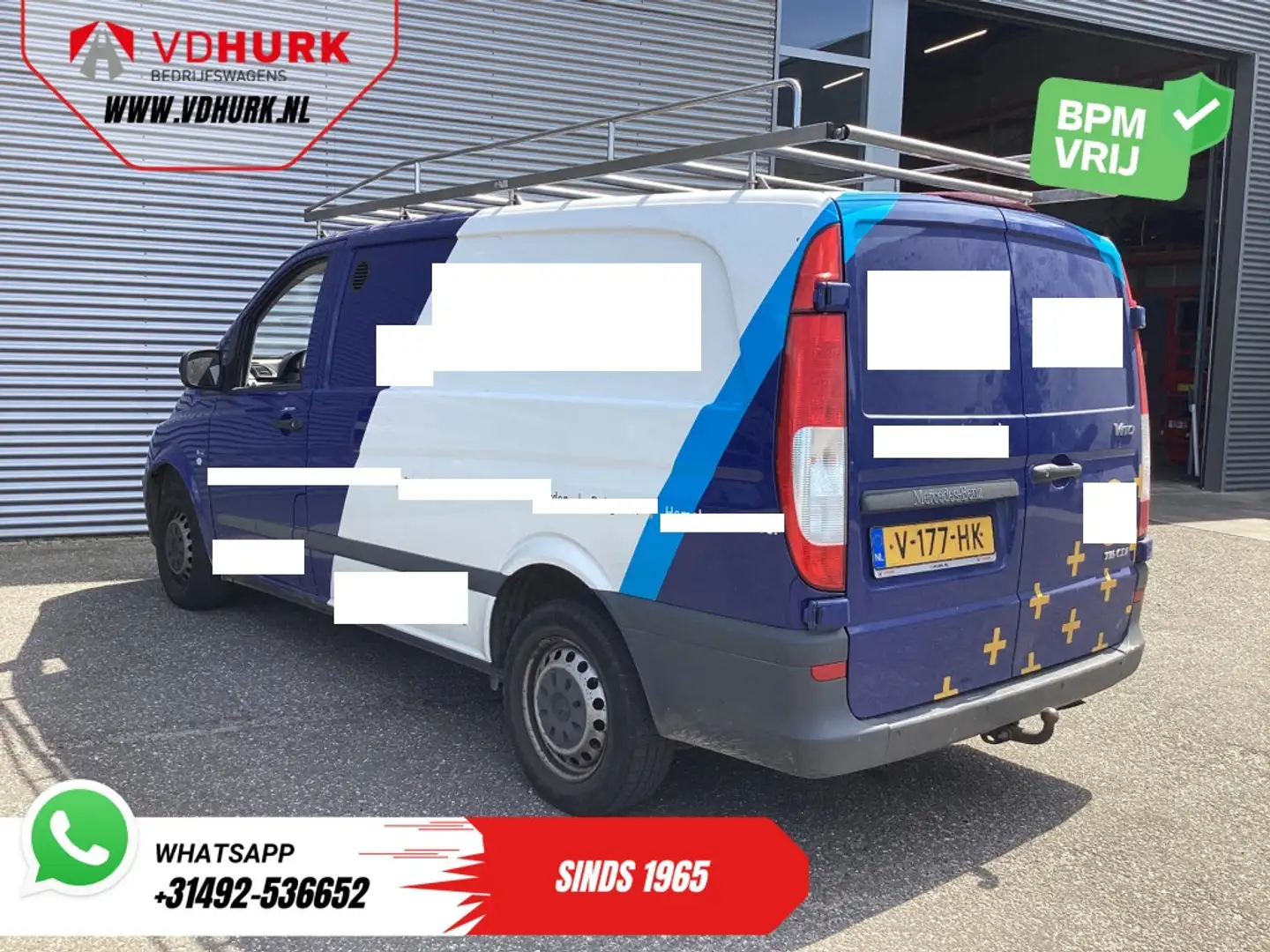 Mercedes-Benz Vito 116 CDI L2 EXPORT ONLY Carplay/ Imperiaal/ Airco/ Blauw - 2