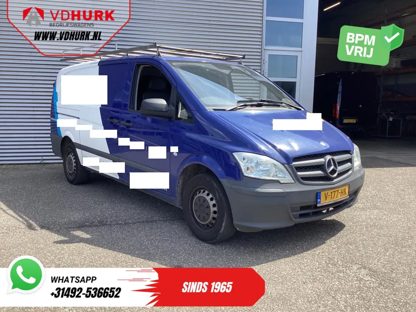 Mercedes-Benz Vito 116 CDI L2 EXPORT ONLY Carplay/ Imperiaal/ Airco/ Blauw - 1