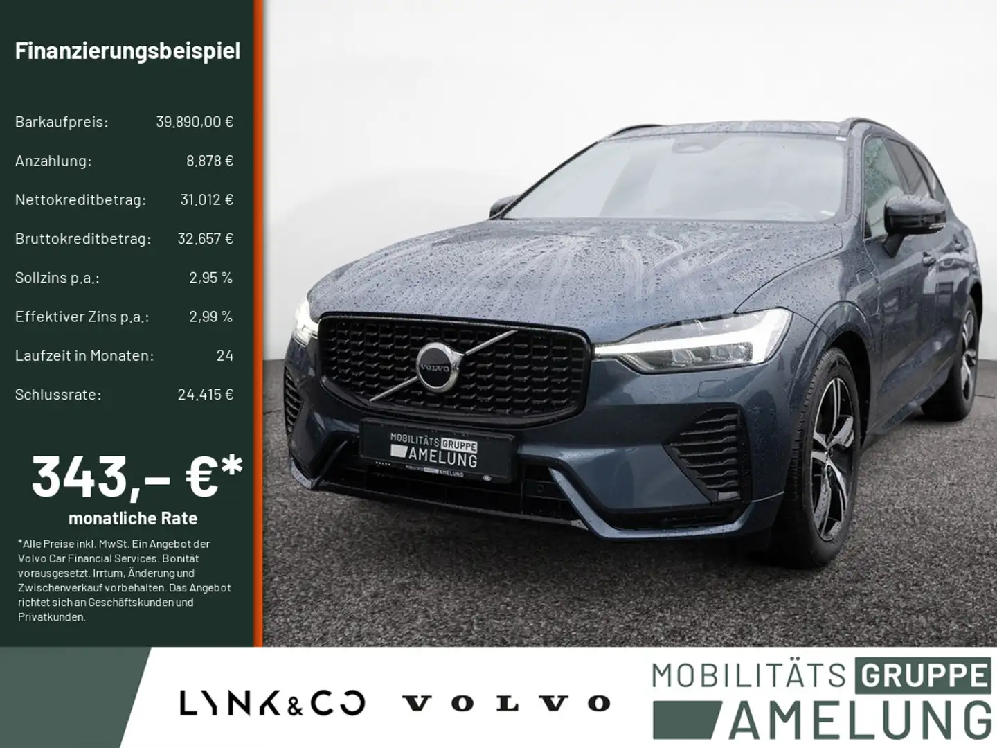 Volvo XC60 T8 R-Design AWD NAVI STANDHZ PANO AHK Blau - 1
