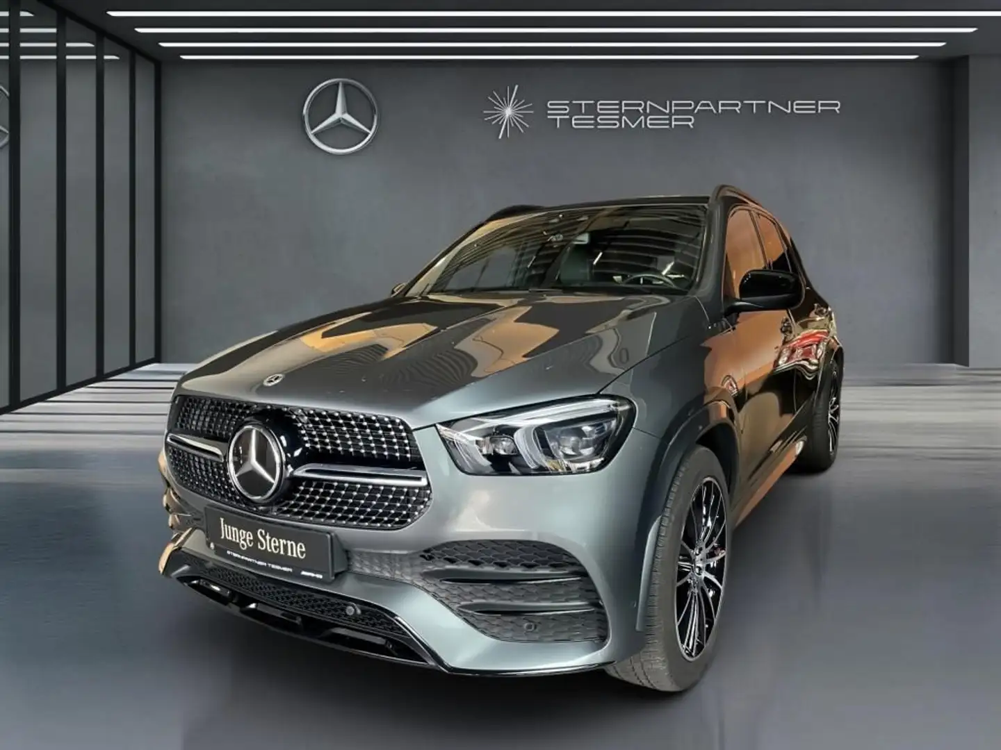 Mercedes-Benz GLE 300 d 4M AMG+NIGHT+PANO+AIRMATIC+AHK+BURMEST Grau - 1