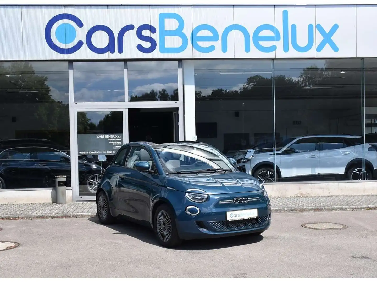 Fiat 500e Cabrio Icon 42 kWh REGUL GPS LANE PDC 1 MAIN Bleu - 1