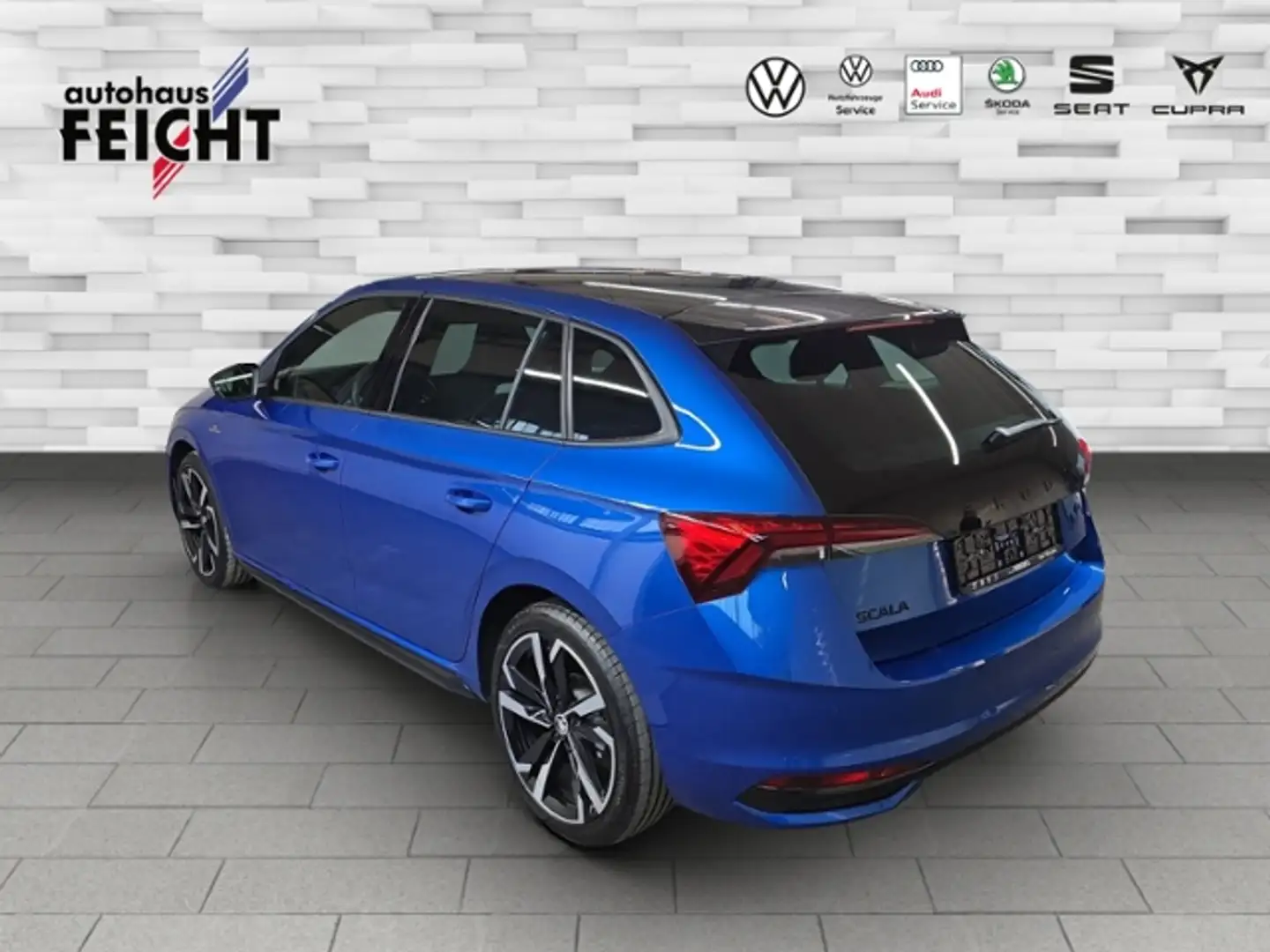 Skoda Scala 1.5 TSI Monte Carlo+PANO+MATRIX+SMART-LINK Bleu - 2