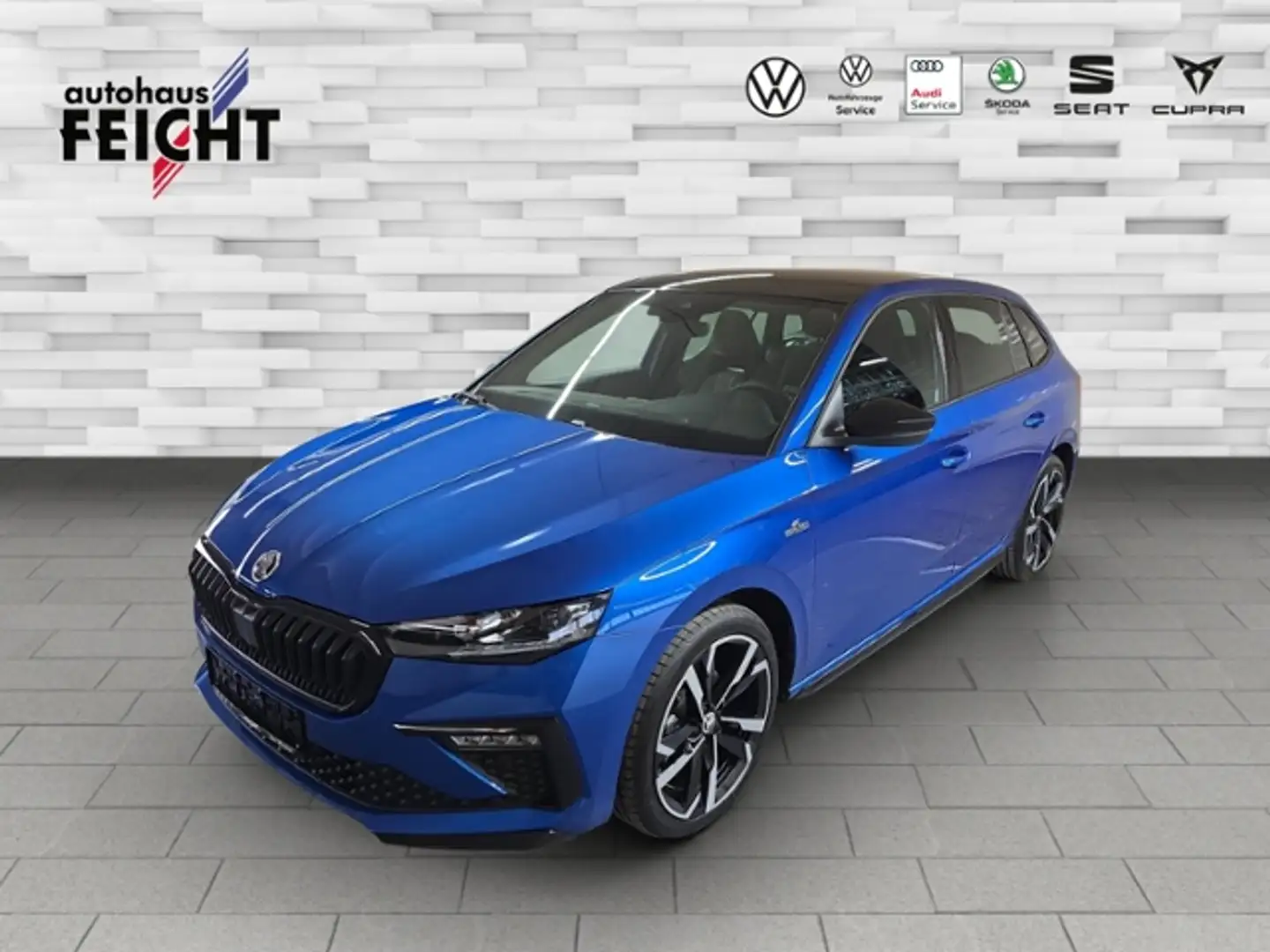 Skoda Scala 1.5 TSI Monte Carlo+PANO+MATRIX+SMART-LINK Bleu - 1