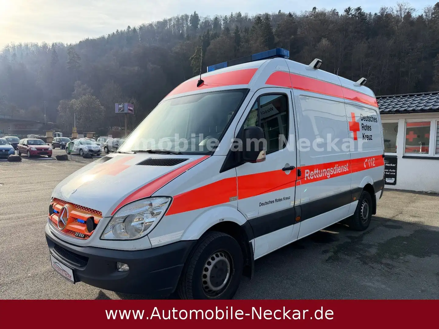 Mercedes-Benz Sprinter II 316 CDI-RTW-Bett-Klima-1.Hand- Weiß - 1