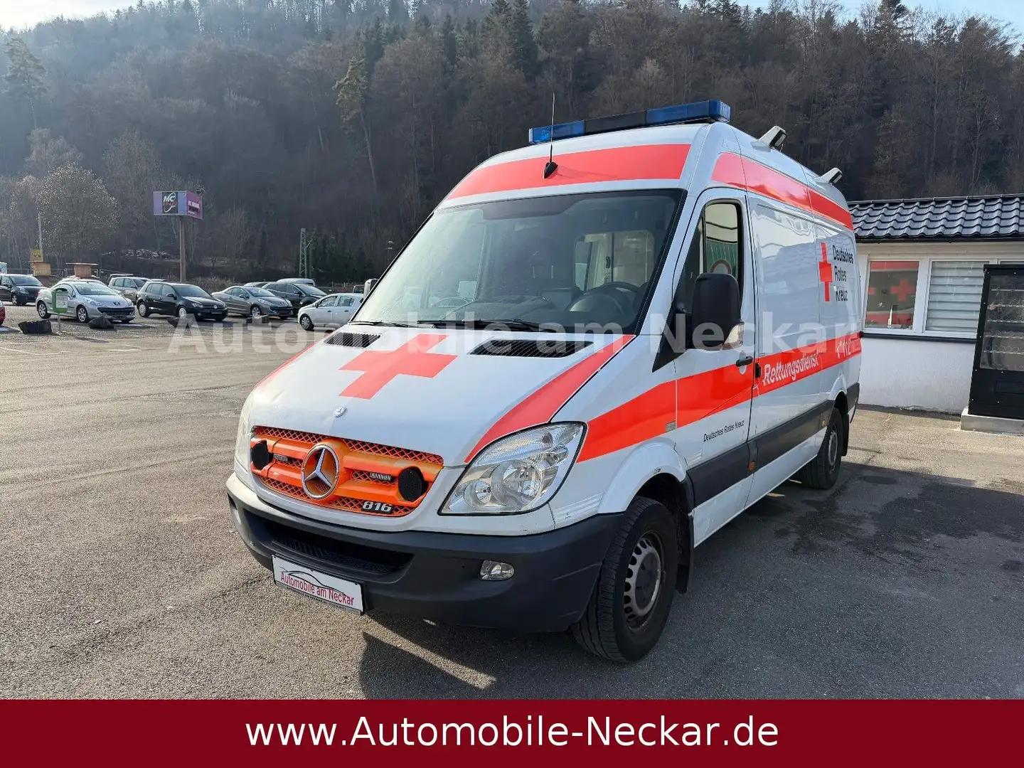 Mercedes-Benz Sprinter II 316 CDI-RTW-Bett-Klima-1.Hand- Weiß - 2