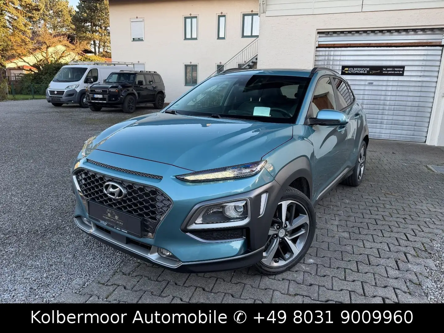 Hyundai KONA Premium 4WD LEDER|NAVI|SHZ|HEAD UP| Blau - 1