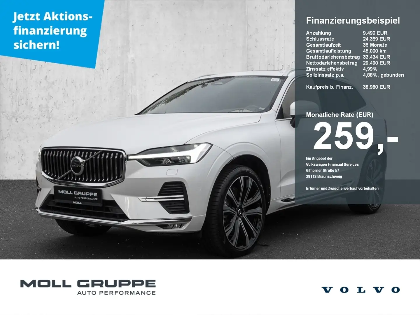 Volvo XC60 B4 2WD Plus Bright Plus Bright 2WD 4xSHZ LM Weiß - 1