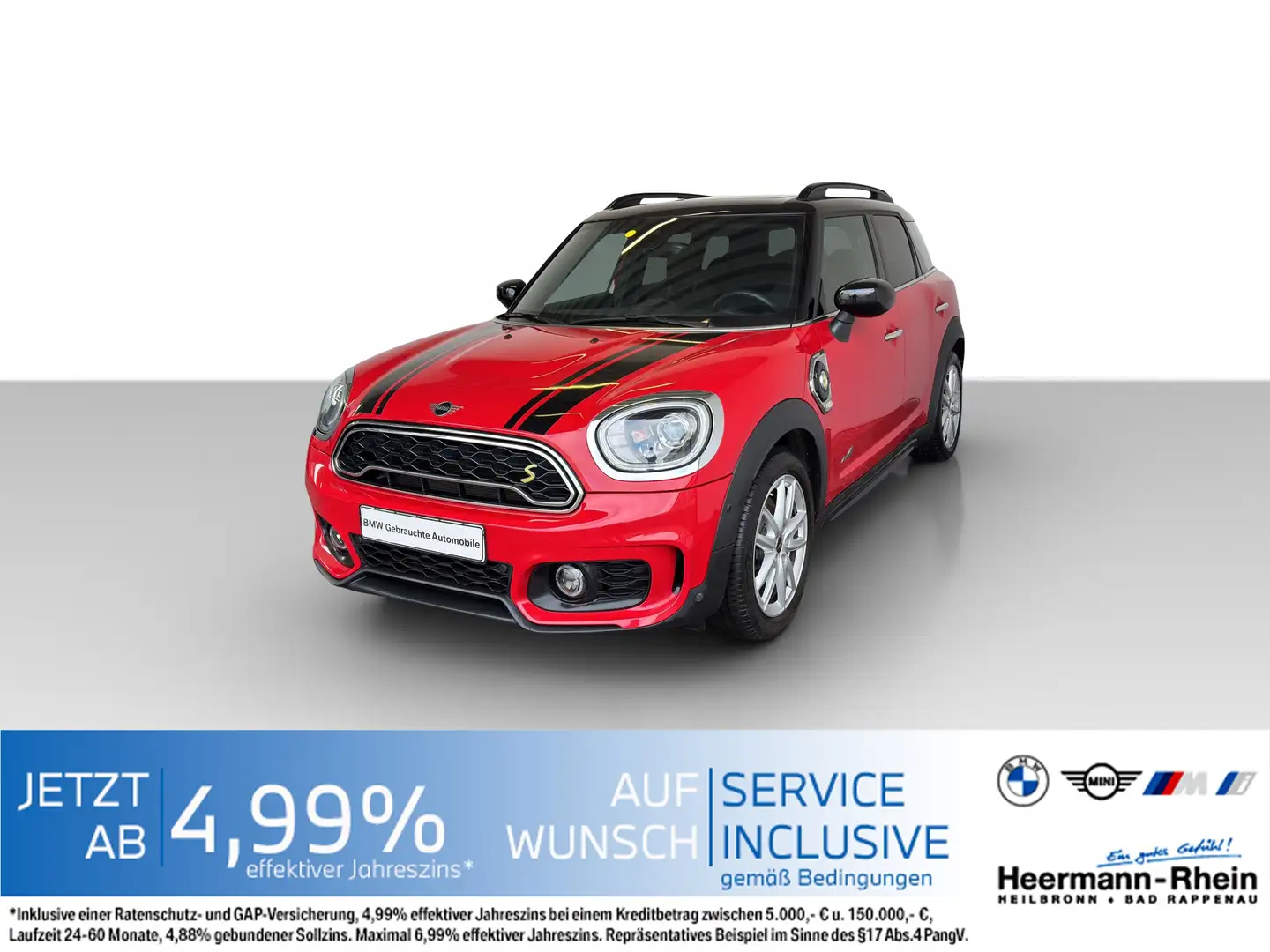 MINI Cooper SE Countryman ALL4 JCW Paket Navi.LED.AC Красный - 2
