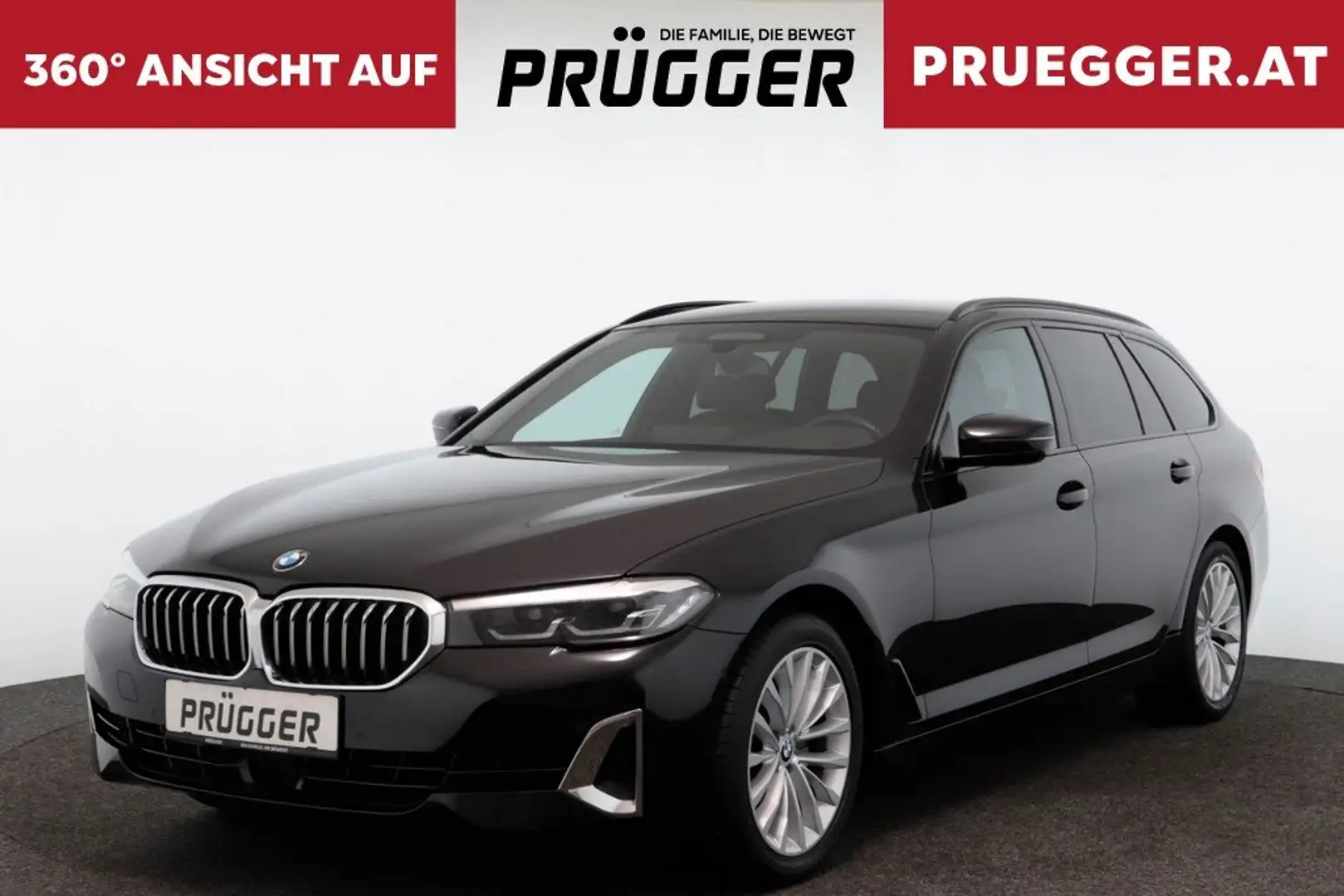 BMW 520 d xDrive Touring Autom LUXURY NAVI LEDER 18ZOLL Schwarz - 1