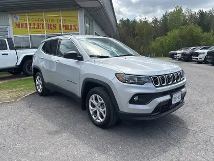 Silver 2024 Jeep Compass North 4WD SUV / Crossover 8-Speed Automatic