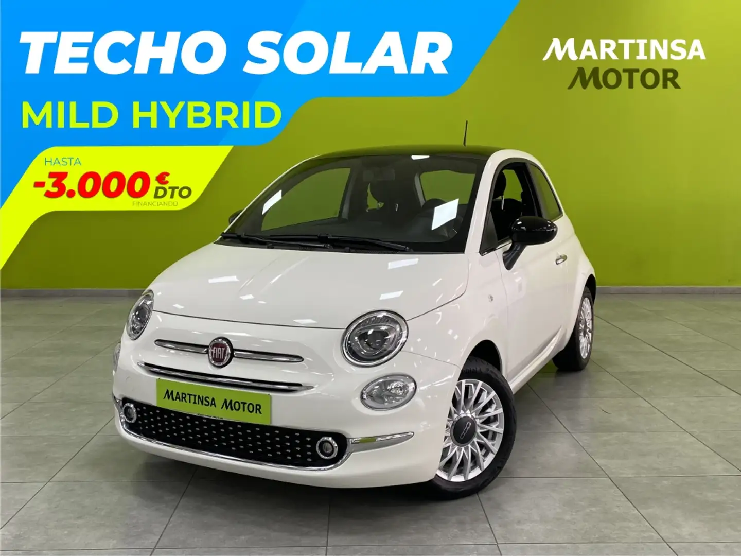 Fiat 500 1.0 Hybrid Dolcevita 52kW Blanco - 1