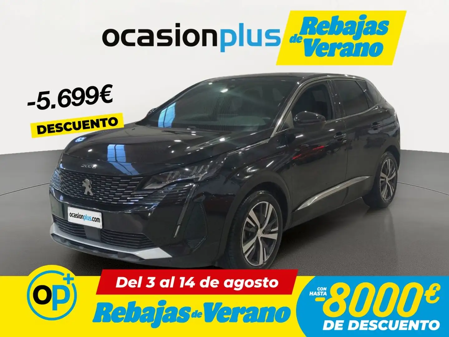Peugeot 3008 HYB PHEV 300 Allure Pack AWD e-EAT8 Negro - 1