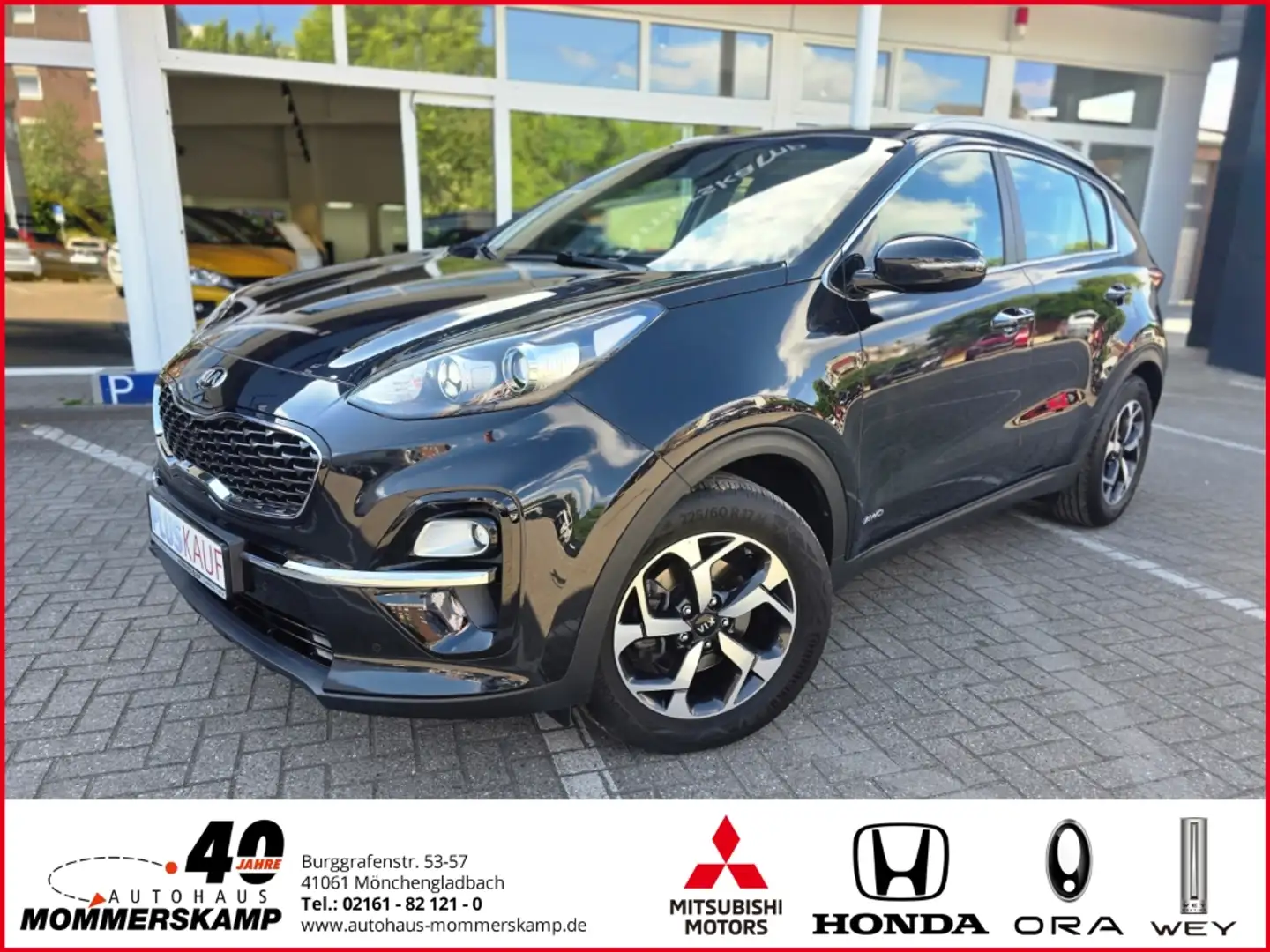 Kia Sportage 1,6 Vision 4WD Automatik+LenkradHZG+Kamera+8-fach Schwarz - 1