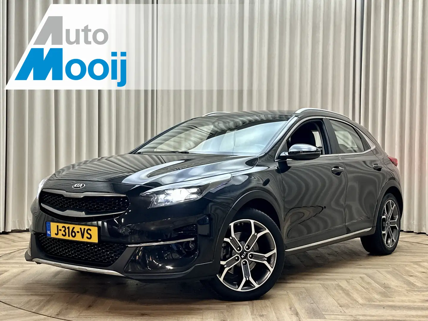 Kia XCeed 1.4 T-GDi DynamicLine *Org.NL!* 1/2 Leder / Apple Zwart - 1
