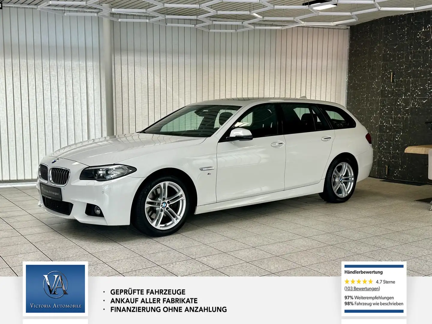 BMW 520 d xDrive 2 Hand. M-Sportpaket. Panorama. Alcantara Weiß - 1