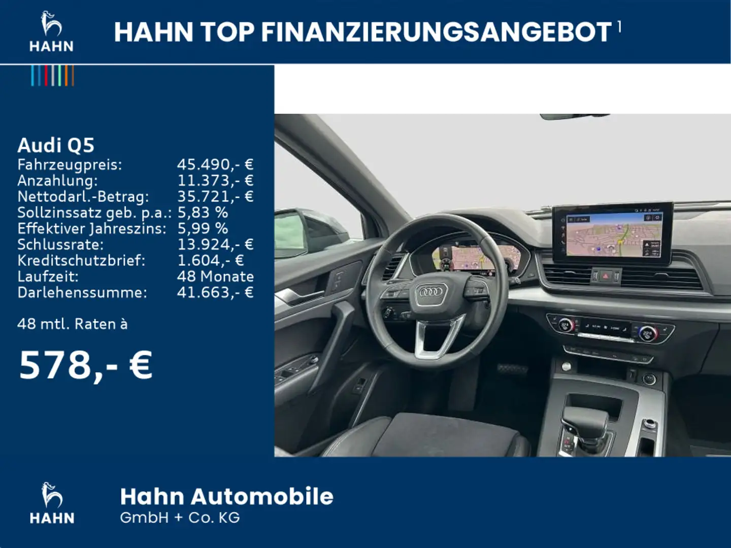 Audi Q5 quattro 40TDI S-line S-tronic LED Navi PDC Gris - 2