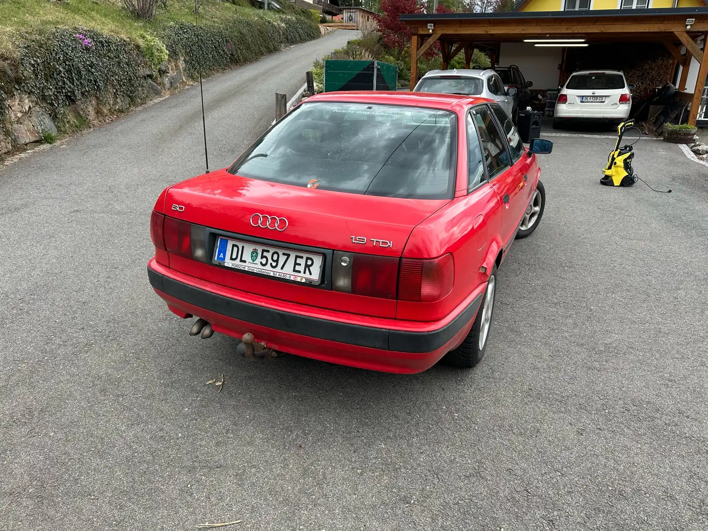Audi 80 1,9 TDI Rood - 2