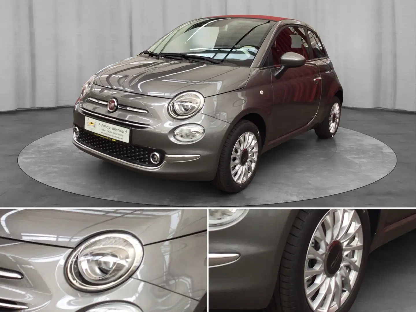 Fiat 500 Mild Hybrid Cabrio Dolcevita Gris - 1
