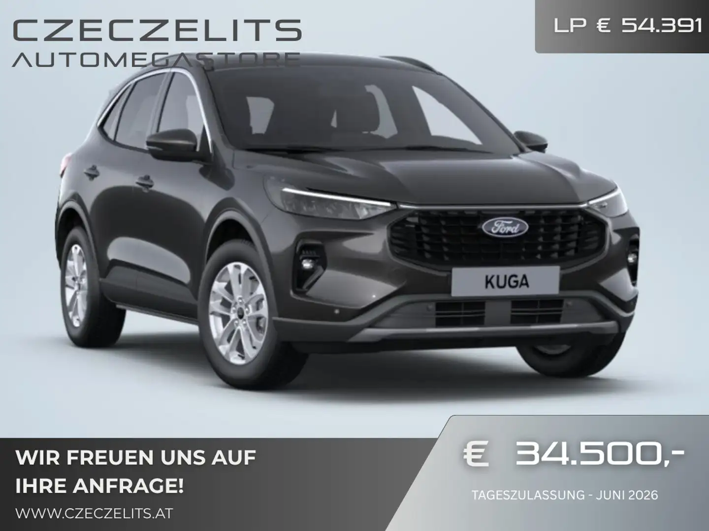 Ford Kuga 2,5 Duratec PHEV Active Aut. ON 42862 JF !! V... Grau - 1