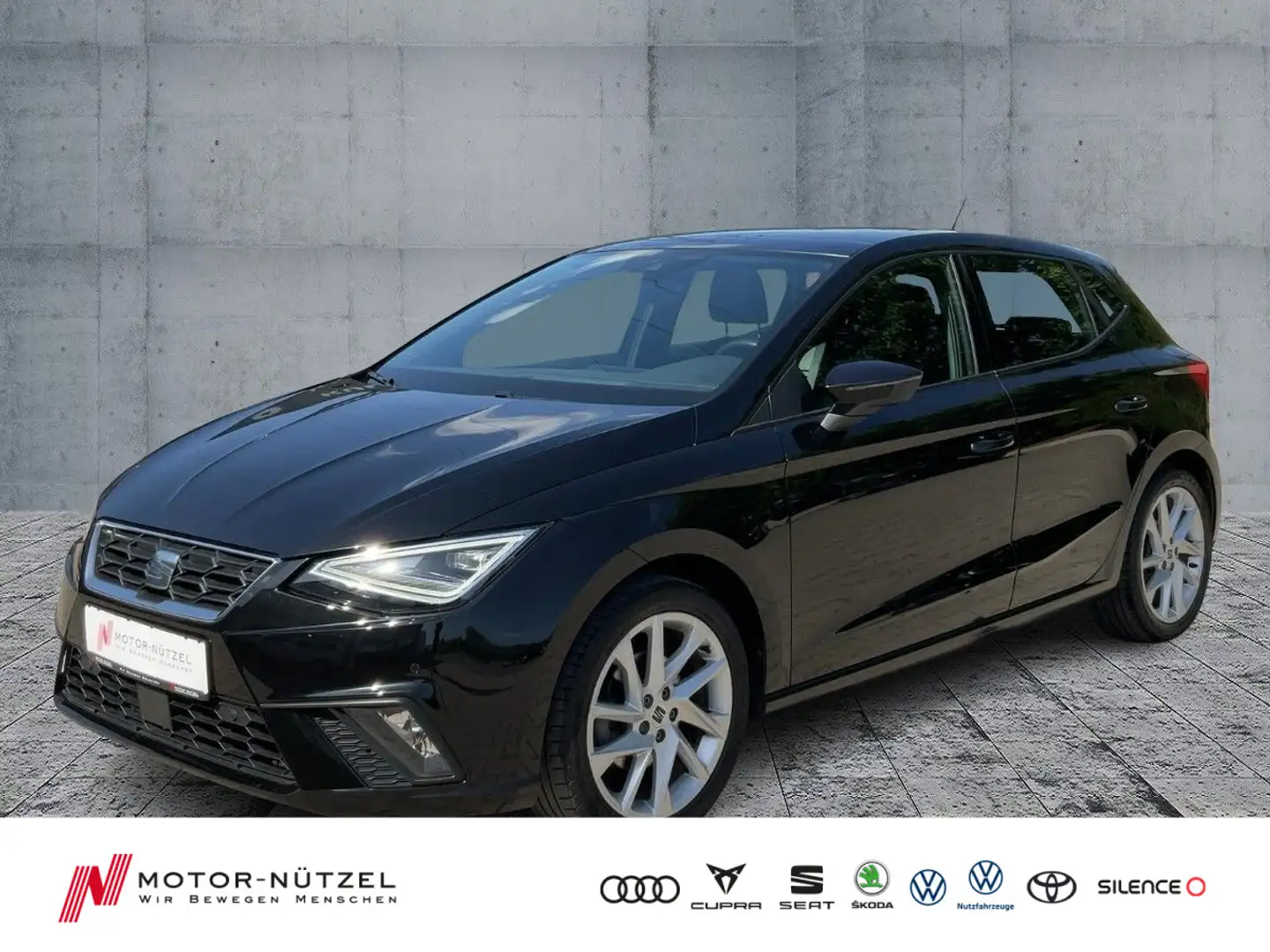 SEAT Ibiza 1.0 TSI DSG FR-LINE LED+NAVI+GRA+SHZ+PANO Schwarz - 1