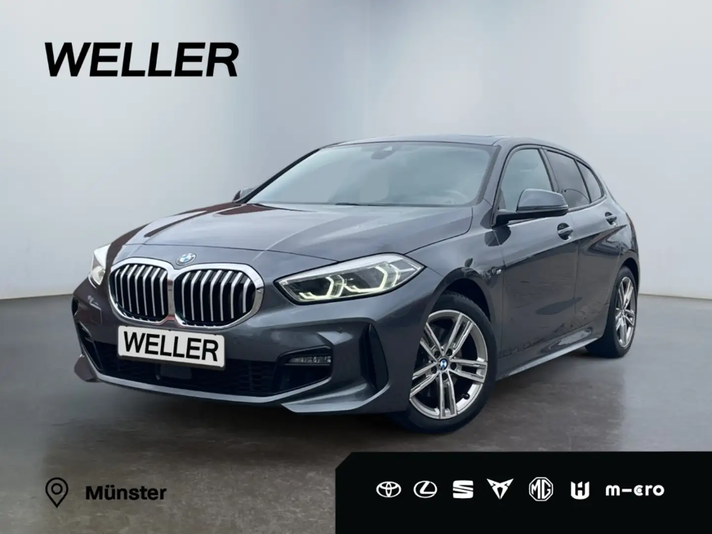 BMW 118 i M Sport *LED*HUD*Pano*Navi*CarPlay*CAM*SHZ* Grau - 1