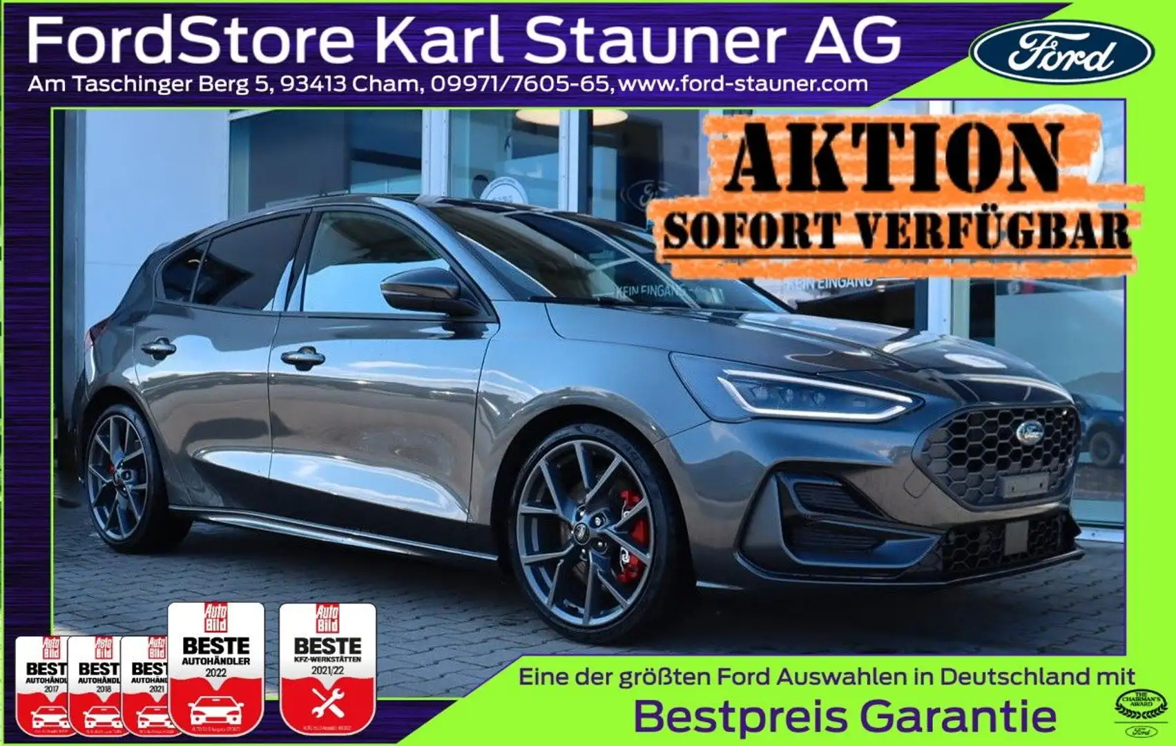 Ford Focus ST X 2.3 SOFORT VERFÜGBAR 4,99% FIN* AHK Grigio - 1