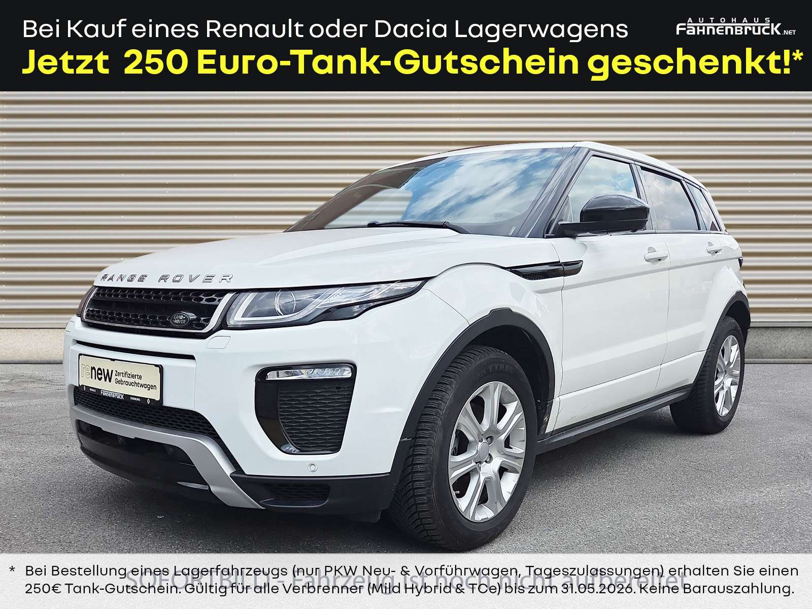 Second hand Land Rover Evoque 2.0