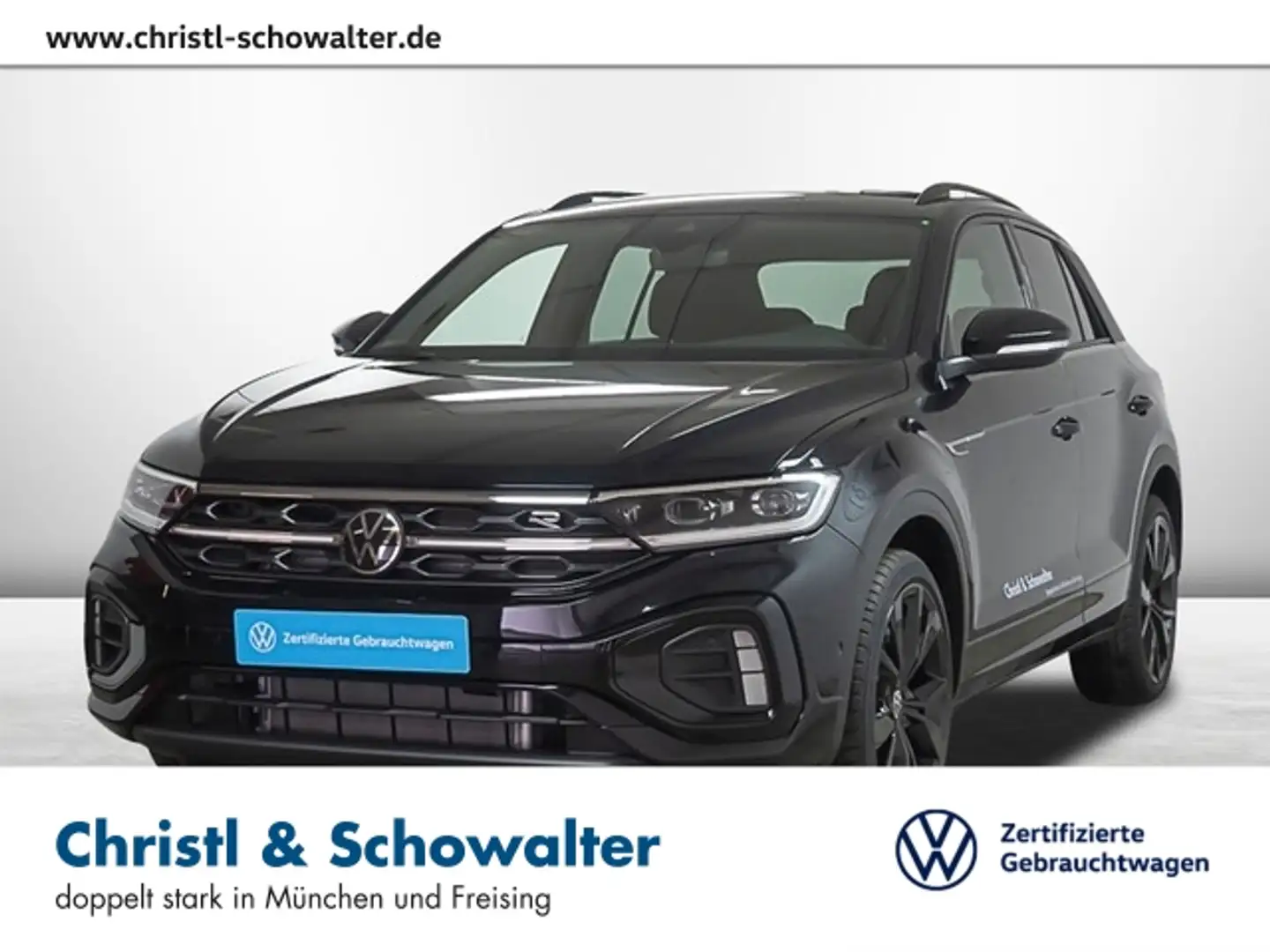 Volkswagen T-Roc 1.5 TSI DSG R-Line AHK MATRIX NAVI ACC Schwarz - 1