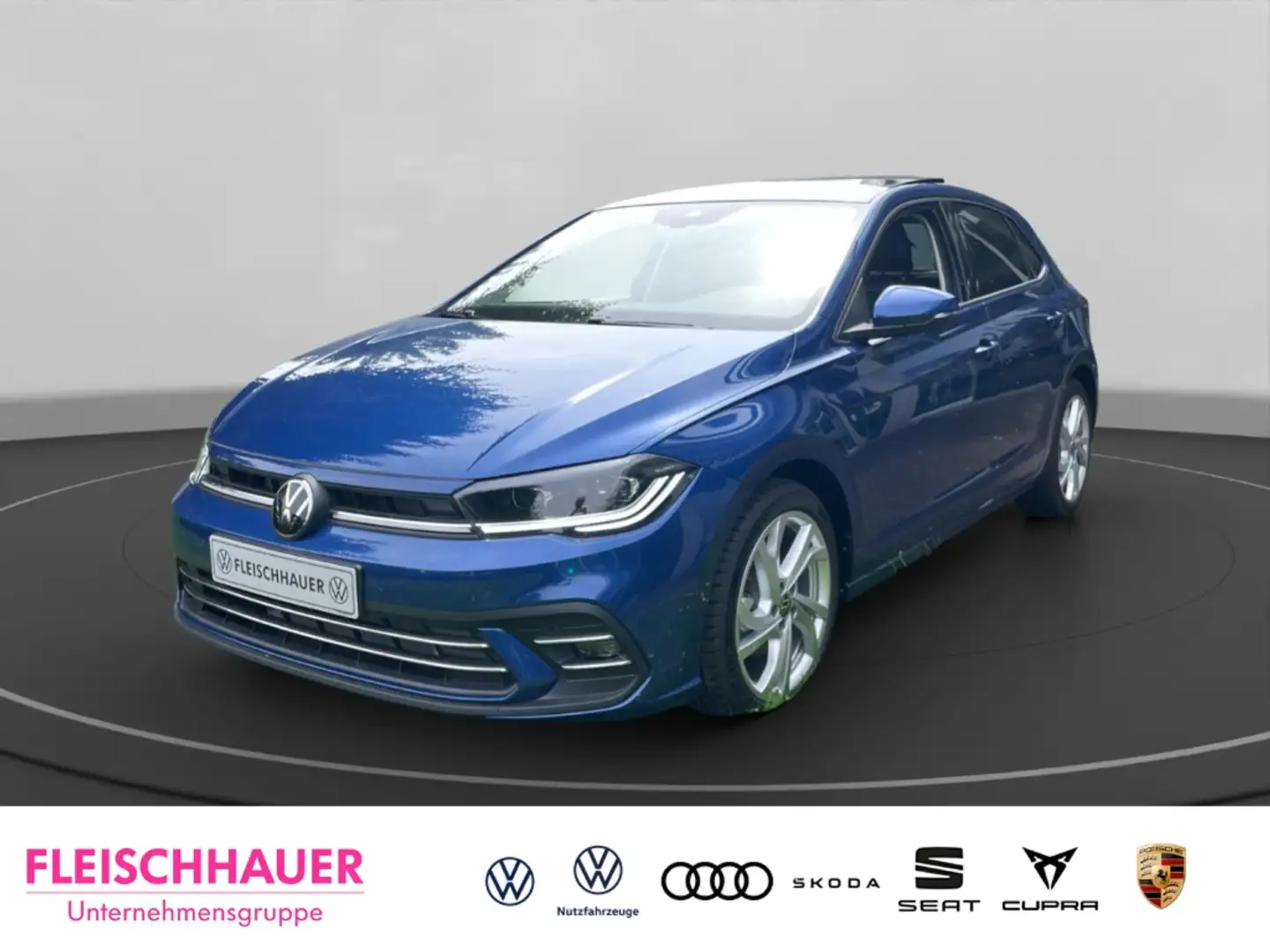 Volkswagen Polo 1.0 TSI Style AHK PANO WINTERRÄDER REAR-VIEW Blau - 1