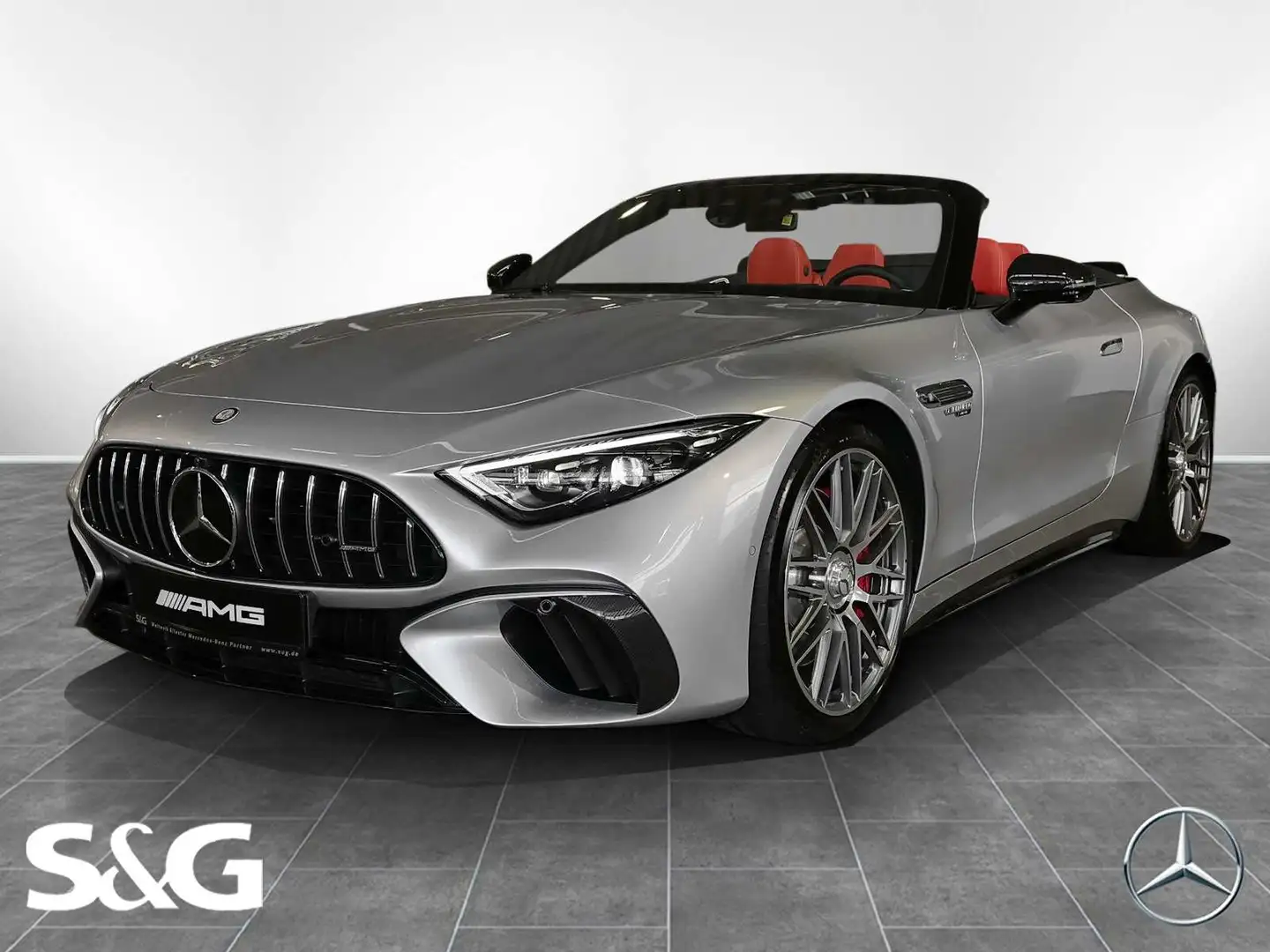 Mercedes-Benz SL 55 AMG 4MATIC+ DISTRONIC+MEMORY+HEADUP+21" Argent - 1
