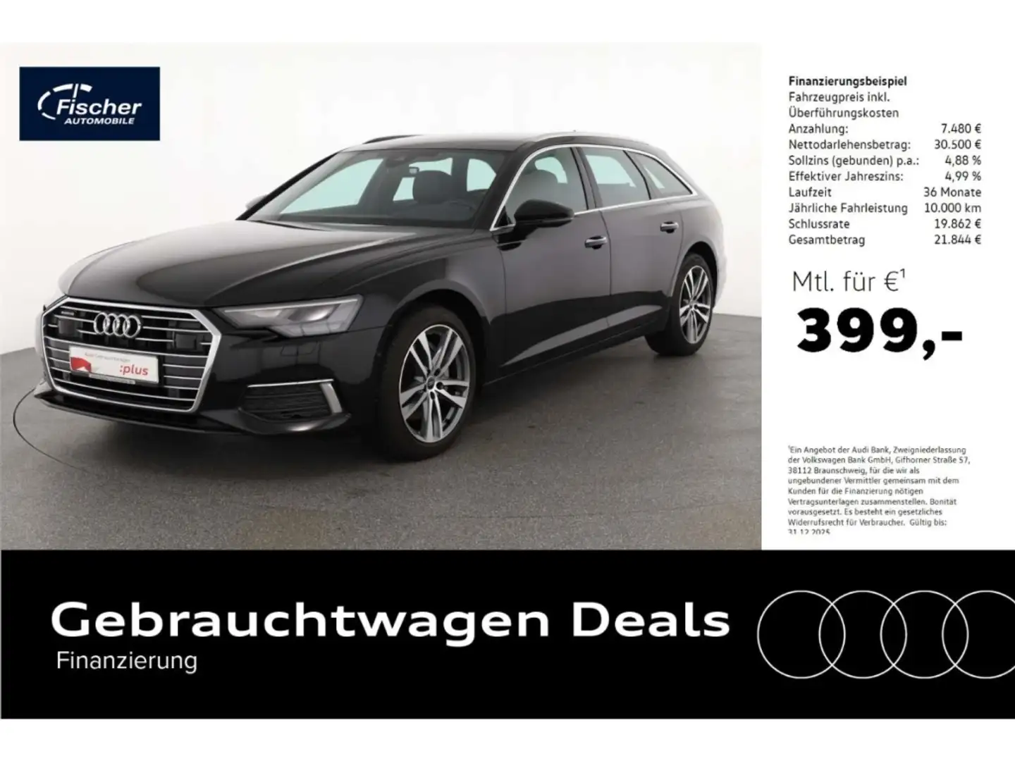 Audi A6 Avant 50 TDI quattro Design Schwarz - 1