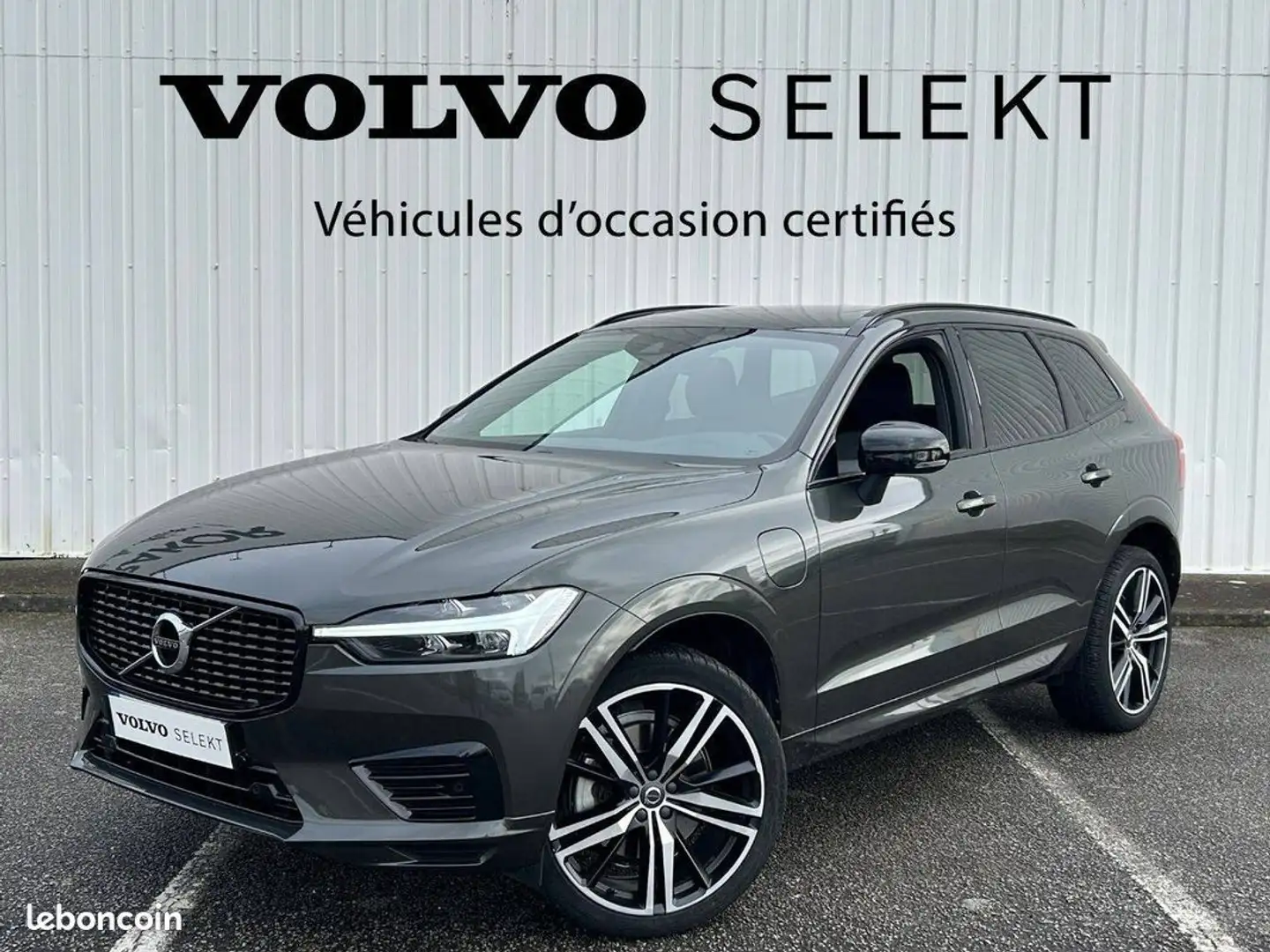 Volvo XC60 T6 Recharge AWD 253 ch %2B 87 Geartronic 8 R-Desig Gris - 1