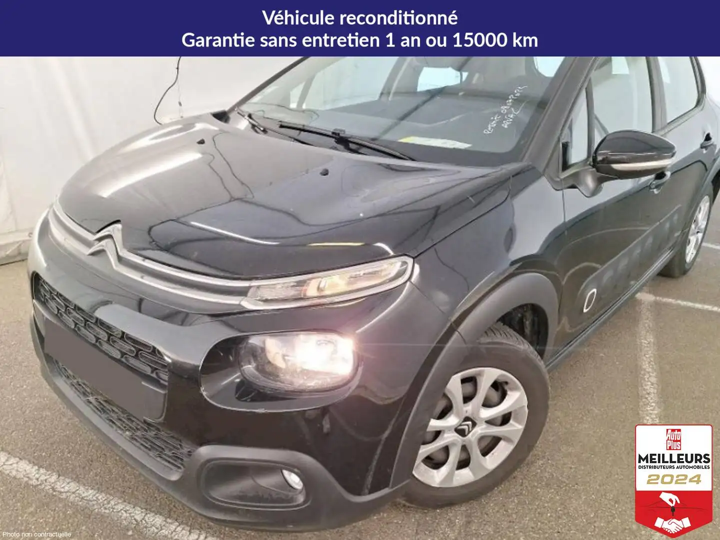 Citroen C3 C3 Société Pure Tech 82 Feel Nav +PDC AR Noir - 1