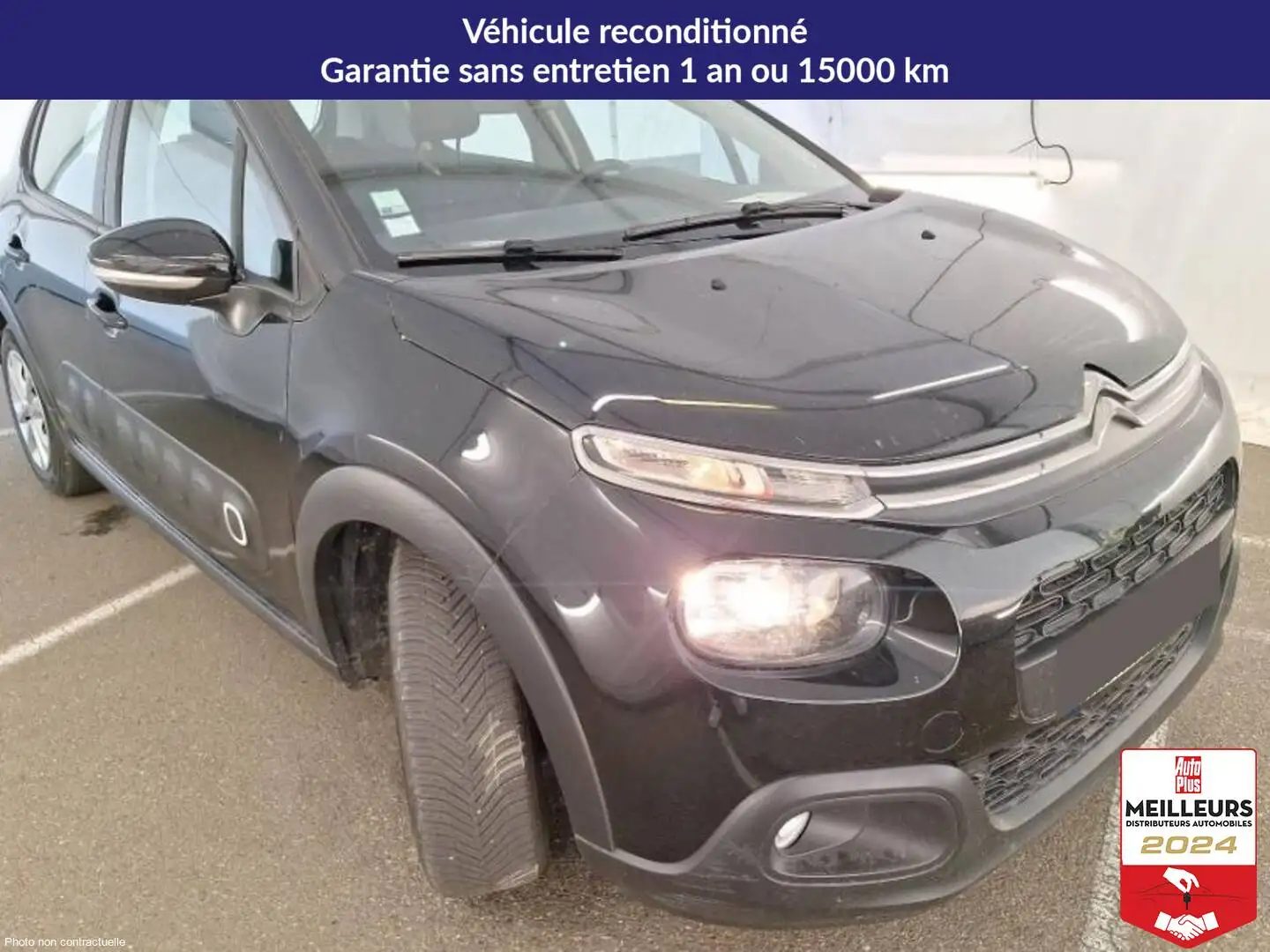 Citroen C3 C3 Société Pure Tech 82 Feel Nav +PDC AR Noir - 2