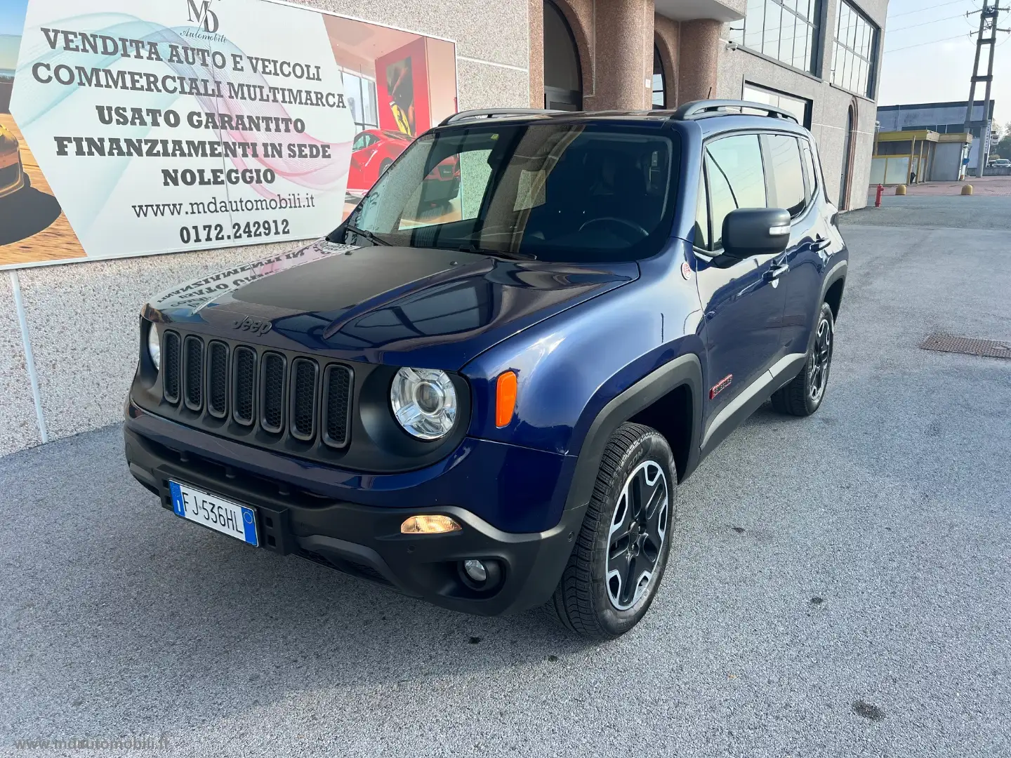 Jeep Renegade 2.0 Mjt 170CV 4WD AD.L. Tr.hawk KM.114000 Blau - 1