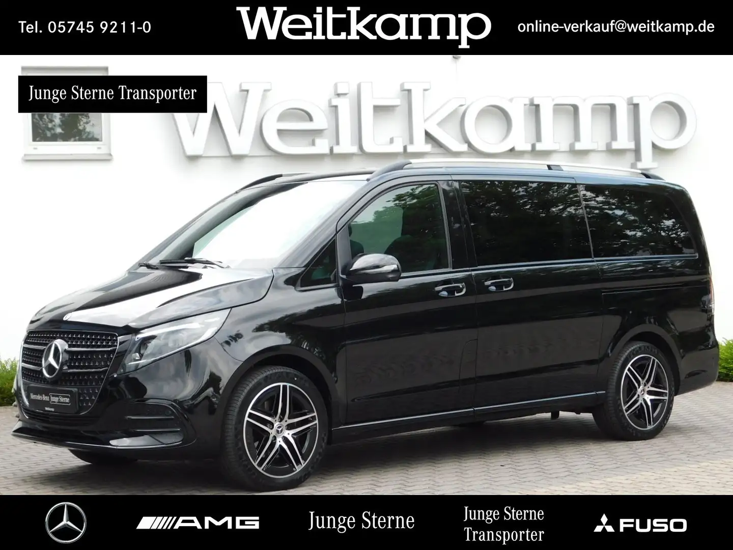 Mercedes-Benz V 300 V 300 d 4M EXCLUSIVE AMG+AIRMATIC+PANO+STHZ+AHK+ Schwarz - 1