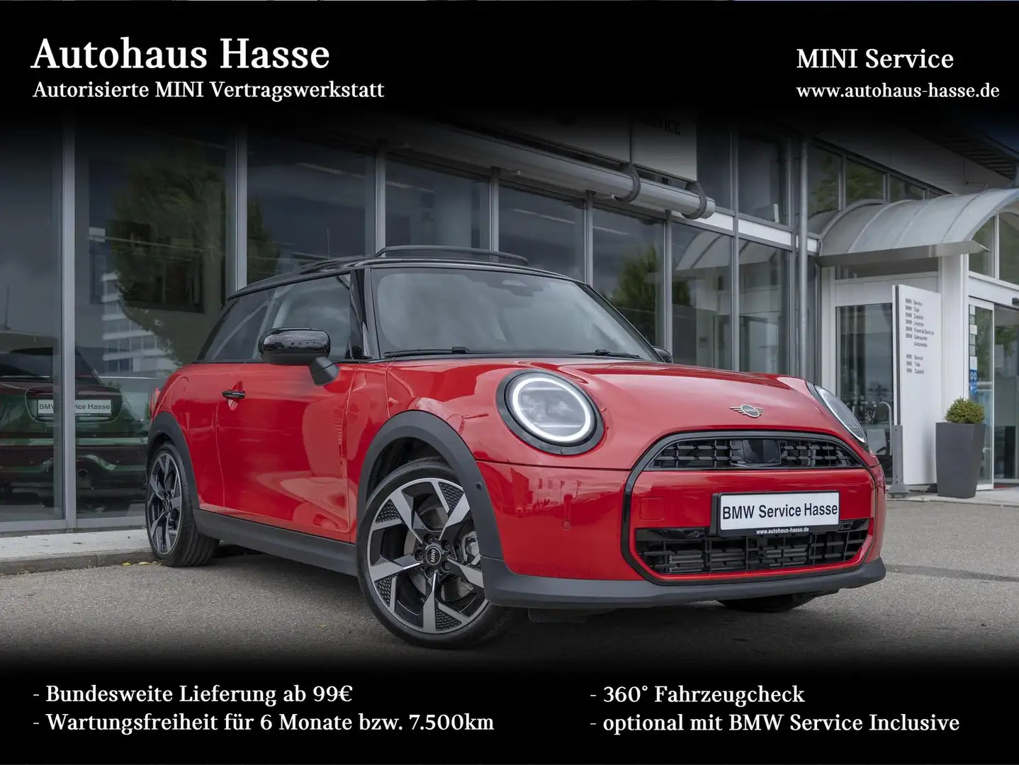 MINI Cooper Classic Trim Paket M +18Z HUD PANO DrAs Rot - 1