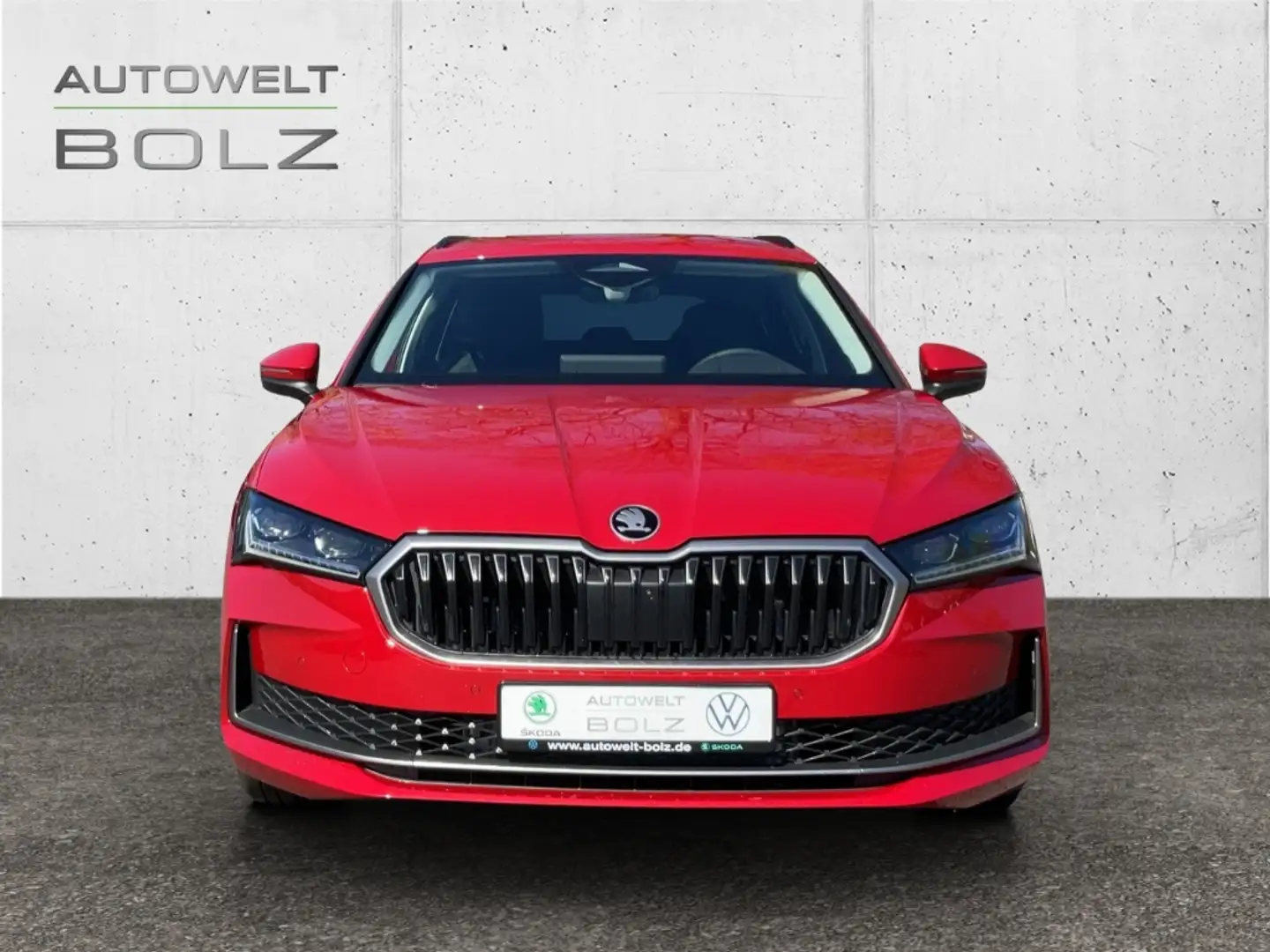 Skoda Superb Combi Selection 4x4 2.0 TDI HUD Leder 360 Kamera C Červená - 2