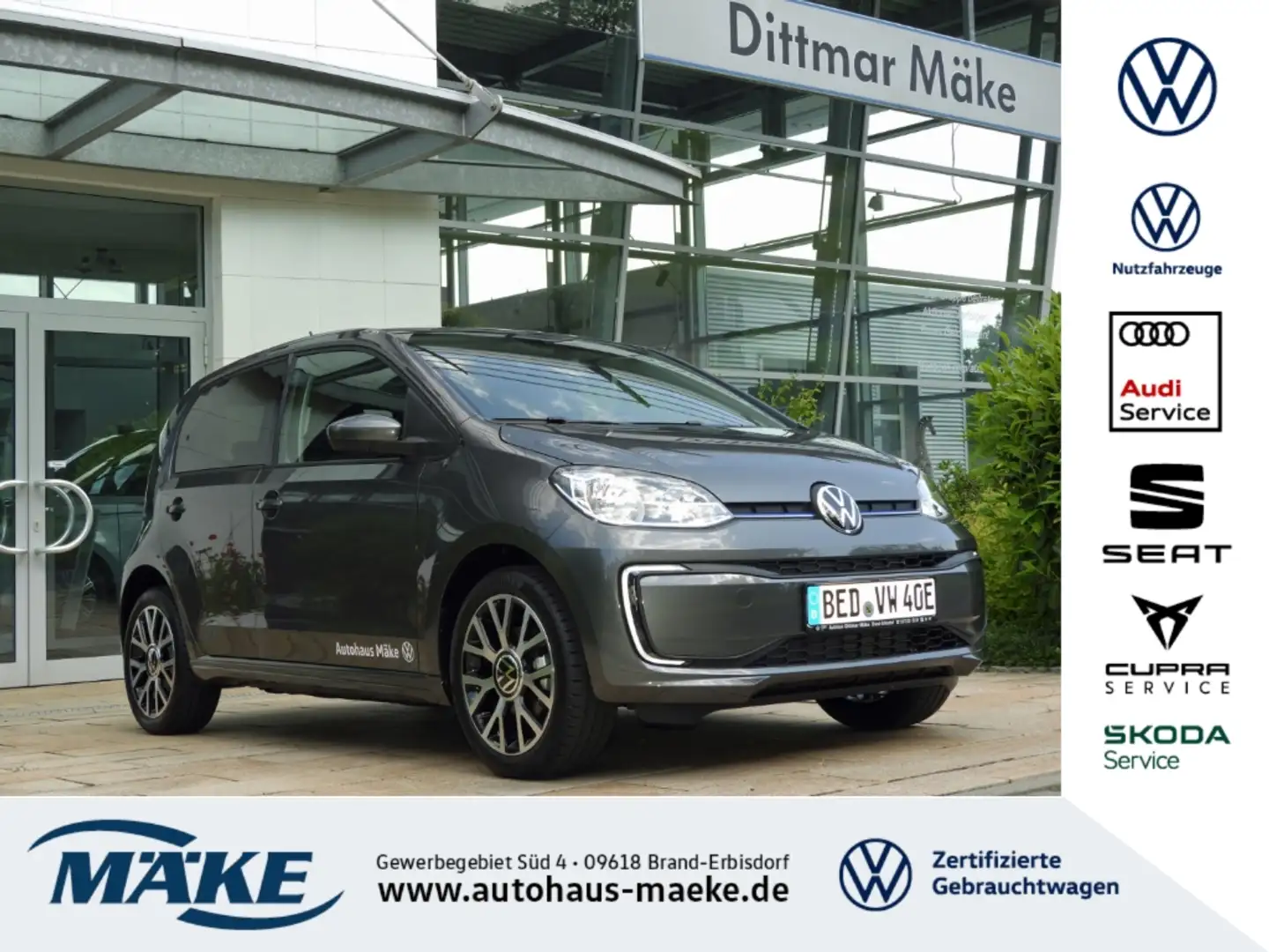 Volkswagen up! e-up! Edition 61 kW (83 PS) 1-Gang-Automatik Grau - 1