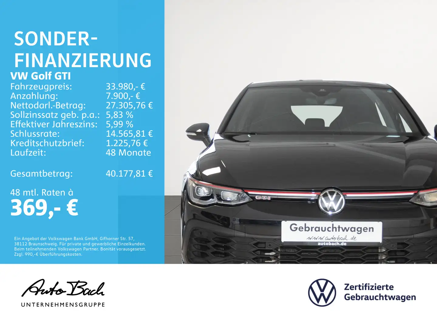 Volkswagen Golf GTI Clubsport DSG Navi LED Panorama ACC EPH Schwarz - 2