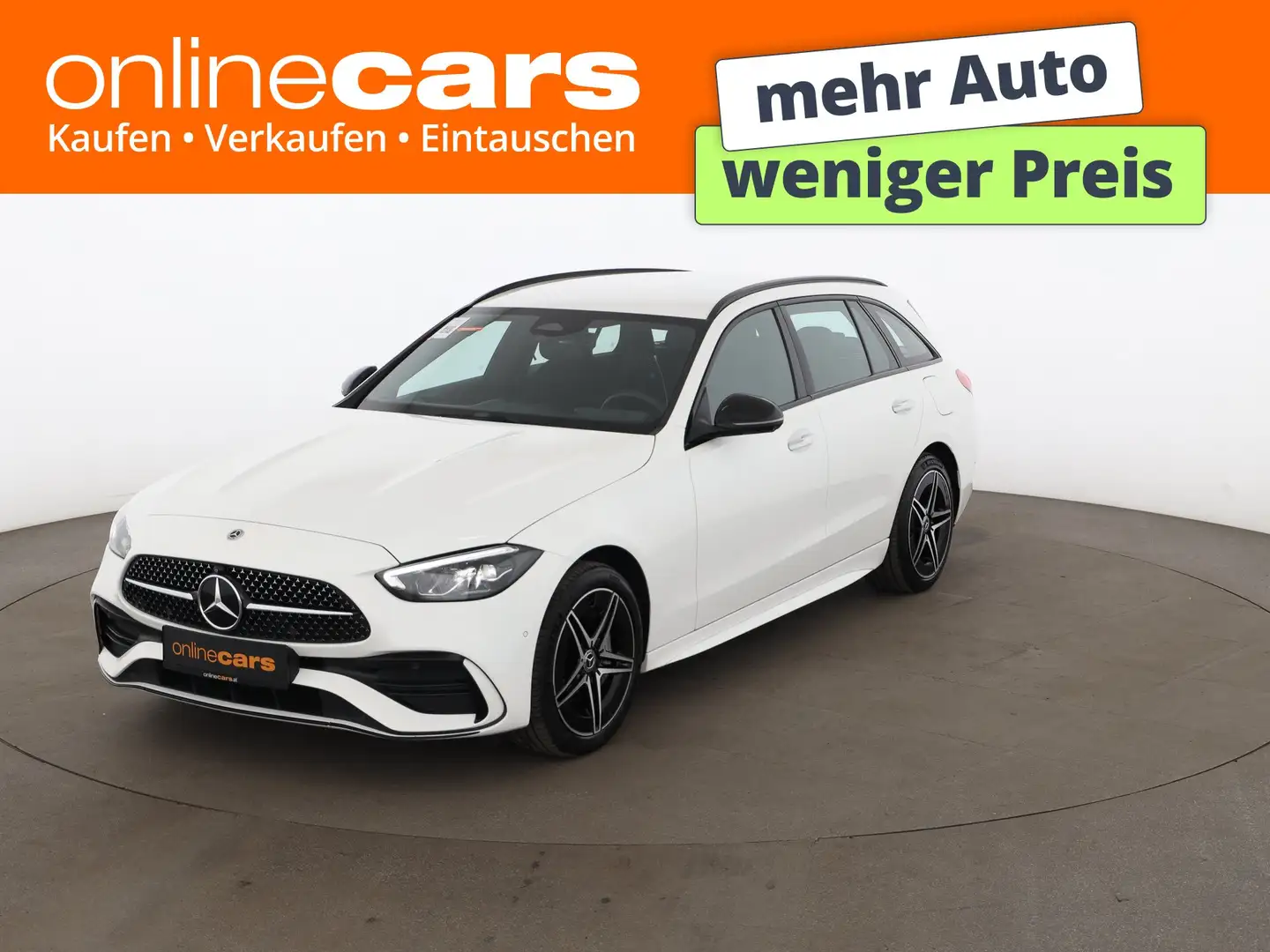 Mercedes-Benz C 300 T e AMG-Line Aut LED AHK LEDER NAVI MEMORY Weiß - 1