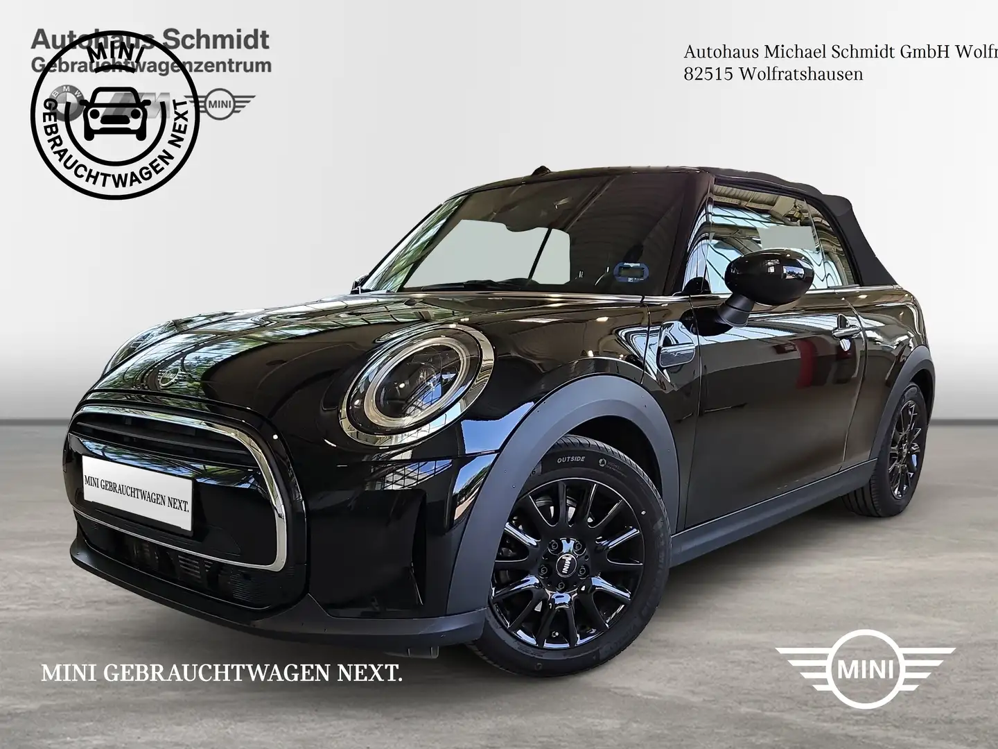 MINI One Cabrio One Cabrio*BlackPepper*DAB*LED*Komfortzg.*Shz.* Schwarz - 1